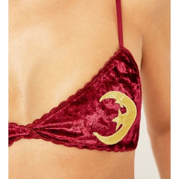 Urban Outfitters | Velvet Crescent Moon Bralette - Picture 7 of 7